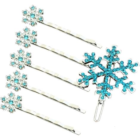 6 Pieces Alloy Snowflake Hairpins (1/5)