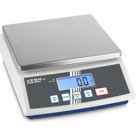 Kern Tischwaage FCB 12K1+C kalibriert, Wägebereich 12000 g, Ablesbarkeit 1 g (1/2)