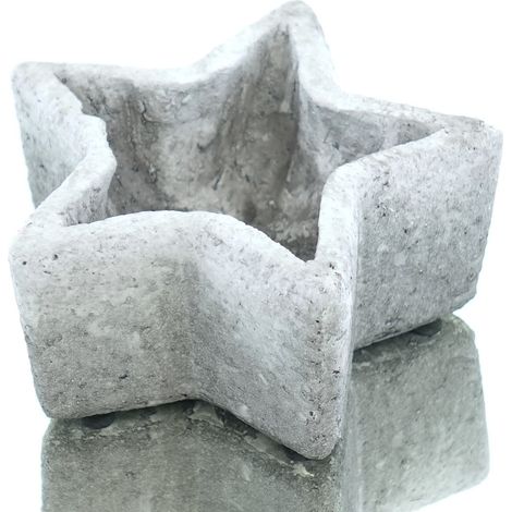 SCHEULEN Weihnachtsgefäß Rustiko in Sternform Antikweiß Ø 18,5 cm - Keramik (1/3)