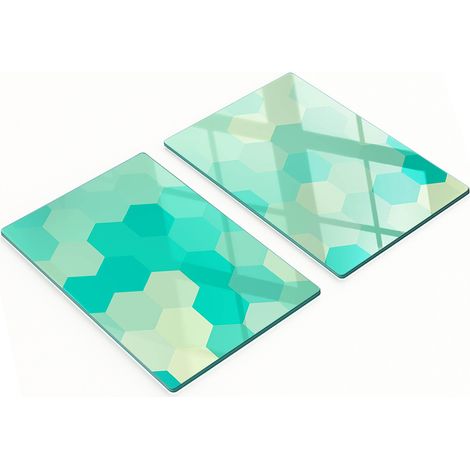 Tablas de cocina de vidrio templado con figuras geométricas gráficas 2x40x52 cm (1/5)