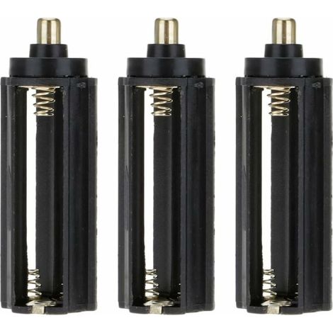 3 pcs 3 x 1.5 V AAA Compartiment de batterie cylindrique support Boîte pour 18650 adaptateur convertisseur pour lampe torche-LIAIKI (1/5)