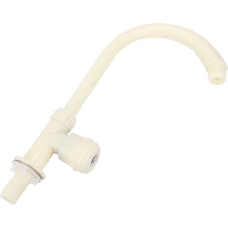 G1/2in Plastic Single Cold Rotating Kitchen Sink Water Faucet Vertical Water Tap for Home