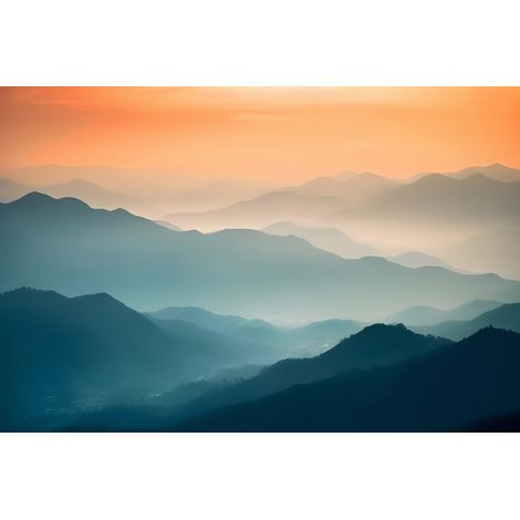 Papier peint panoramique - Montagnes - 130 cm x 87 cm (1/2)