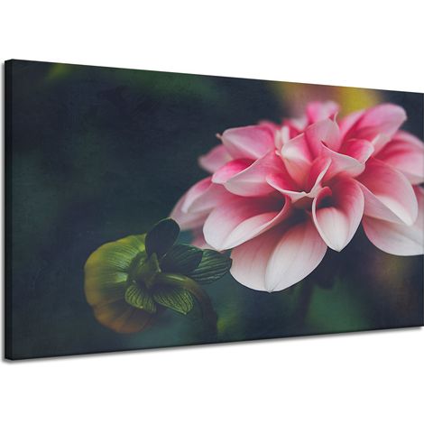 Lienzo impreso Botanica Pink Dahlia 120x70 cm
