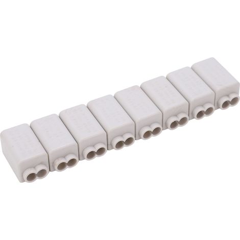 Lot de 8 connecteurs électriques type T raquette à vis ZK-1306 400V 60A ABS plage 1-6mm² (1/5)