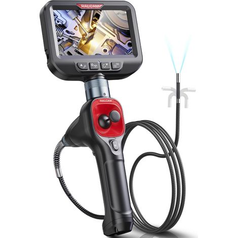 Telecamera di ispezione endoscopica Ralcam F606B, endoscopio da 6 mm con LED HD, grado di protezione IP67 e cassetta degli attrezzi. (1/5)