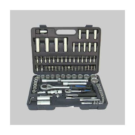 Serie chiavi a bussola in valigetta 108 pezzi - 1/4"-1/2"