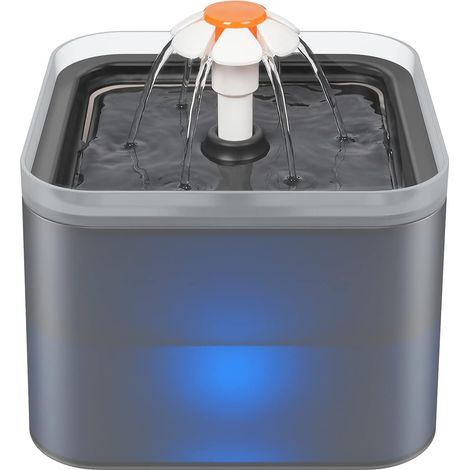 Fontaine à eau pour chats et chiens 2L, distributeur d'eau silencieux pour chats avec pièces de rechange (1/5)