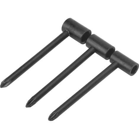 Clé de réglage universelle pour tringle de guitare 7mm, 8mm, 6.35mm - 3 pièces noir (1/5)
