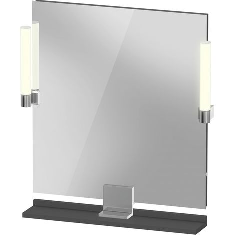 Duravit Sivida Spiegel, chrom, 650x36x650mm, Aufsatzleuchte, (1/5)