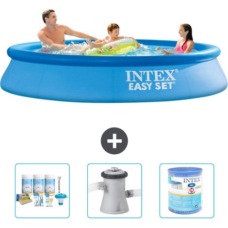 Intex Piscine Easy Set Ronde - 305x61 cm - 4-pièces S30445 (1/4)