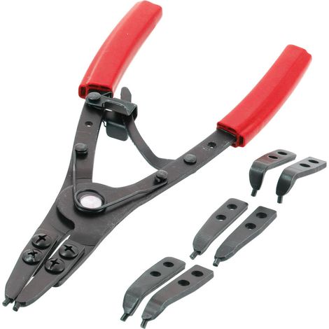 Pince circlips 3 têtes grand modèle extérieur