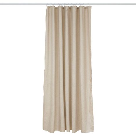 Tenda da doccia l180cm beige effetto lino - 5five