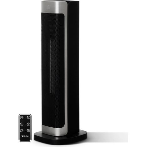 FAVEX – Chauffage d'appoint électrique soufflant céramique PTC 2200 W RESIA – Chauffage Economique avec Thermostat – Oscillant – Télécommande, Minuterie 1-12H – Mode Éco - Jusqu'à 22 m² Bureau, Salon (1/5)