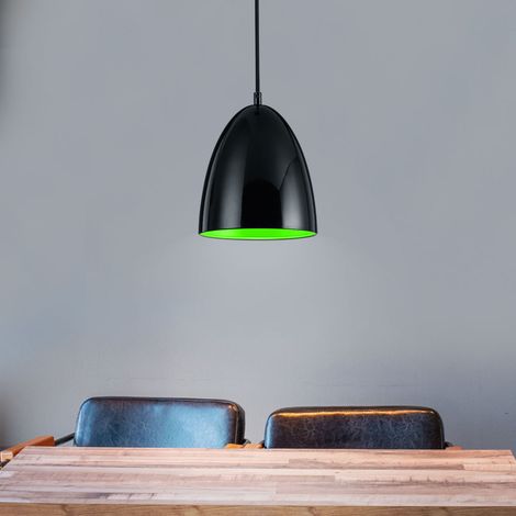 LED 6,5 Watt Hänge Leuchte Wohnzimmer Tisch Pendel Lampe schwarz grün Beleuchtung Trio 324610102