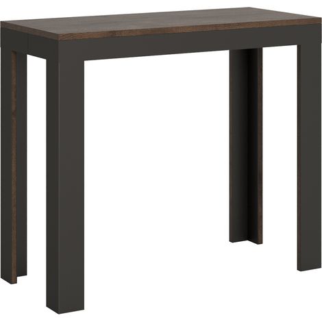 Tavolo consolle "Rimini" allungabile in legno per sala da pranzo -Allungabile fino a 300 cm / Evolution / Noce (1/5)