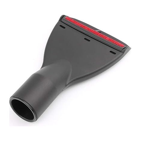 Cepillo plano antiestático para aspiradoras – 32 mm de diámetro – Plástico ecológico – Rojo – Para limpiar muebles y juntas (1/3)