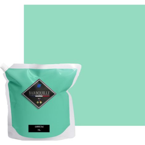 Peinture acrylique mat murs et plafonds 5L Vert Menthe Opium