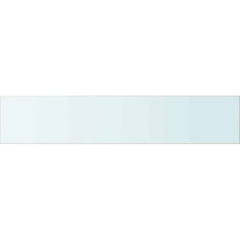 vidaXL Regalglas Transparent 100 x 20 cm