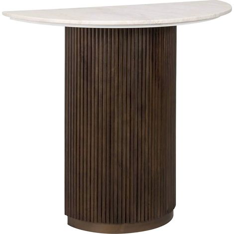 Table Murale Mayfield Marron Luxe - Marron foncé et blanc (1/5)