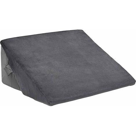 Wedge Pillow Grey 55 x 55 x 26 cm Memory Foam vidaXL