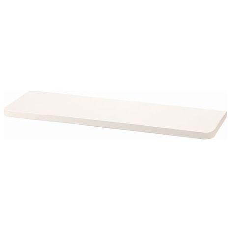 Set 4 Mensole da Parete Rettangolari Componibili Bianche 60 centimetri