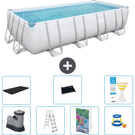 Bestway Bestway Power Steel Rectangulaire - 549x274x122 cm - 8-pièces  S559 (1/4)