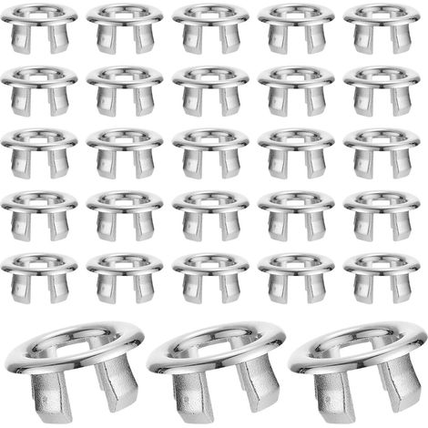 Lot de 30 anneaux de trop plein pour lavabo cache trous