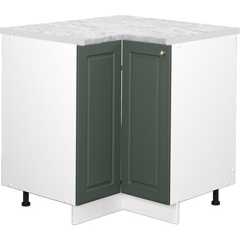 Armario de esquina Fame-Line, Verde dorado Casa de campo, 80.5 cm , ET Mármol, Vicco (1/5)