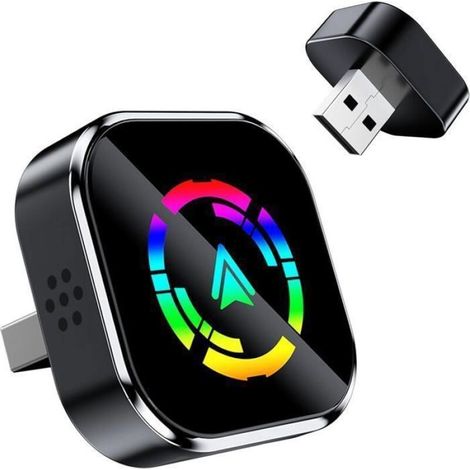 Adaptateur sans fil CarPlay et Android Auto (Bluetooth 5.0), 2 en 1, connexion stable, installation facile. (1/5)