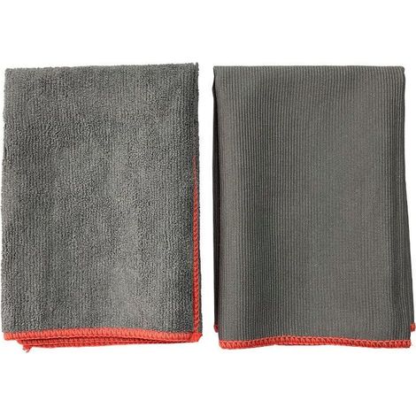 35 x 35 cm Chiffons Magique en Microfibre, Torchon de Nettoyage Poussiere, Lingette Essuie pour Cuisine Voiture Menage Verre Vitre Vaisselle, Serviette sans Trace Non Pelucheux, Gris, 3 Pcs (1/3)