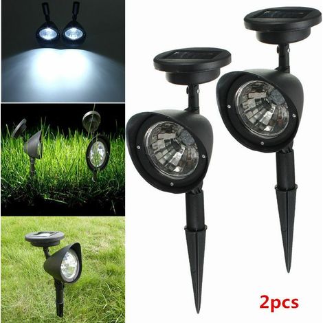 1pcs LED Solar Floodlight Lawn Light Super Bright Outdoor Garden Light Landscape Garden Decoration Lawn Positive White Lamp (1/3)