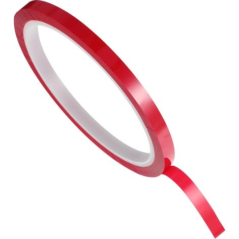Adhesive Tape for Cars Red Polyester 6 MM X 33 M Designed