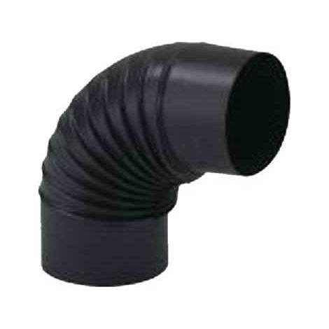 Gomito Smaltato a 90° 10 cm Nero Opaco Aeternum Ala (1/3)