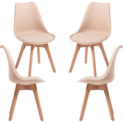 Packs Sillas Comedor - Pack 4 Sillas Synk Basic - Beige