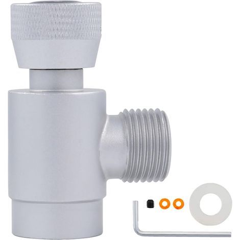 Aluminum CO2 Cylinder Adapter TR21-4 W21.8-14 with Seal and Wrench for Aquarium Circulation (1/5)