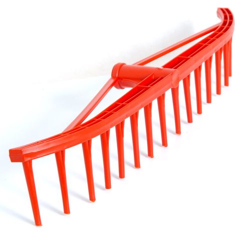 KTG RÂTEAU À FEUILLES EN PLASTIQUE 60 CM 16 DENTS BRADAS