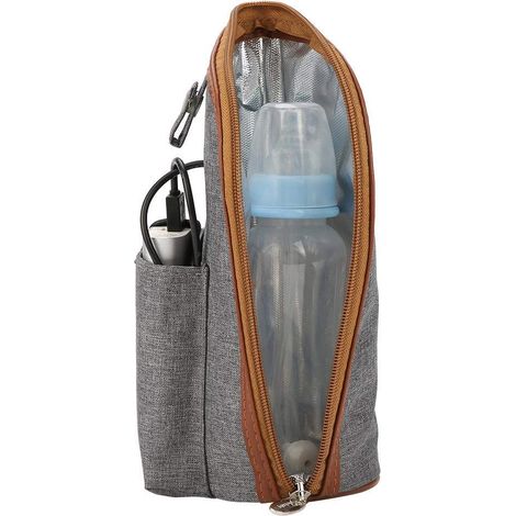 1 Chauffe-biberon, chauffage rapide et uniforme, housse amovible lavable, portable et pliable, pour voyage et usage quotidien (1/5)