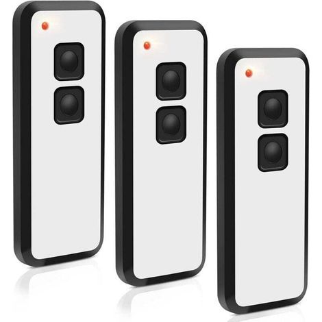 Pack of 3 Novotron 522, 524, 502 MAX43-2, 512 Mix 43-2 433.92 MHz handheld garage door transmitters, 2 channels (1/4)