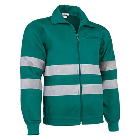 Chaqueta laboral retroreflectante de cuello alto Mirca XL Verde amazonas