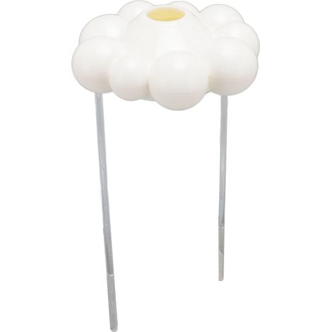 Irovami Arroseur automatique en plastique blanc en forme de nuage de pluie, idéal pour les jardiniers et les amoureux des plantes. (1/5)