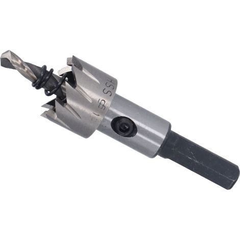Foret d'alésage de 19 mm en acier rapide à 3 dents avec clé hexagonale (1/5)