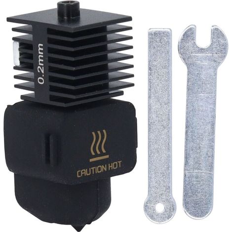 Kit de boquillas extraíbles para hotend de impresora 3D, accesorios de repuesto para extrusor de acero endurecido para Bambu Lab A1 Mini de 0,2 mm A (1/4)
