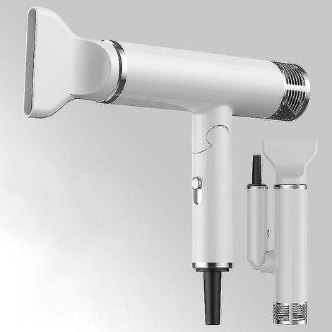 Sèche-cheveux ionique puissant 1800 W pour salon de coiffure à domicile (blanc)
