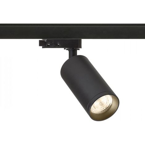 Faretto cilindrico BELENOS per binario trifase nero 230V LED GU10 9W