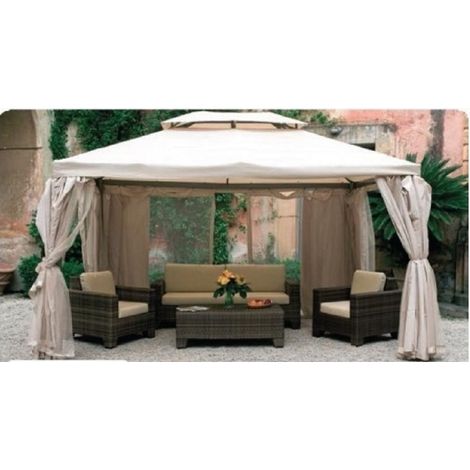 ERSATZTEIL SET 4 SEITENTÜCHER FÜR GAZEBO SAHARA MT.3X4 (1/2)