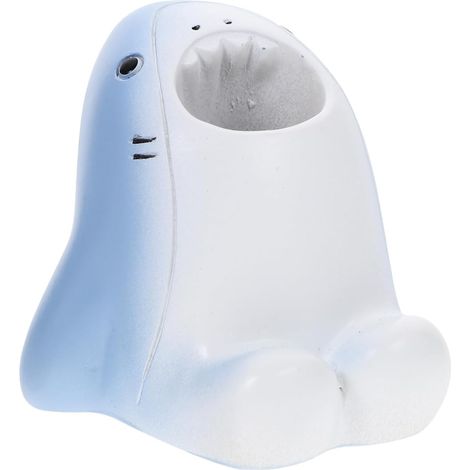 Porte-brosse design requin mignon, boîte de rangement dessin animé, organiseur vanité maison