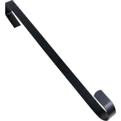 Türkranzhalter für die Haustür, Metall, zur Befestigung an der Tür, einzelner Haken – 26–28 cm langer schwarzer Haken (1/5)