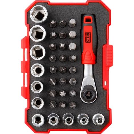 Juego carraca mini STEIN CR-V 38 piezas