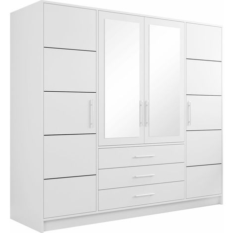 Armoire Dortivu 112 , 200x196x58cm, Portes d'armoire: Avec des charnières, Nombre d'étagères: 8 (1/7)